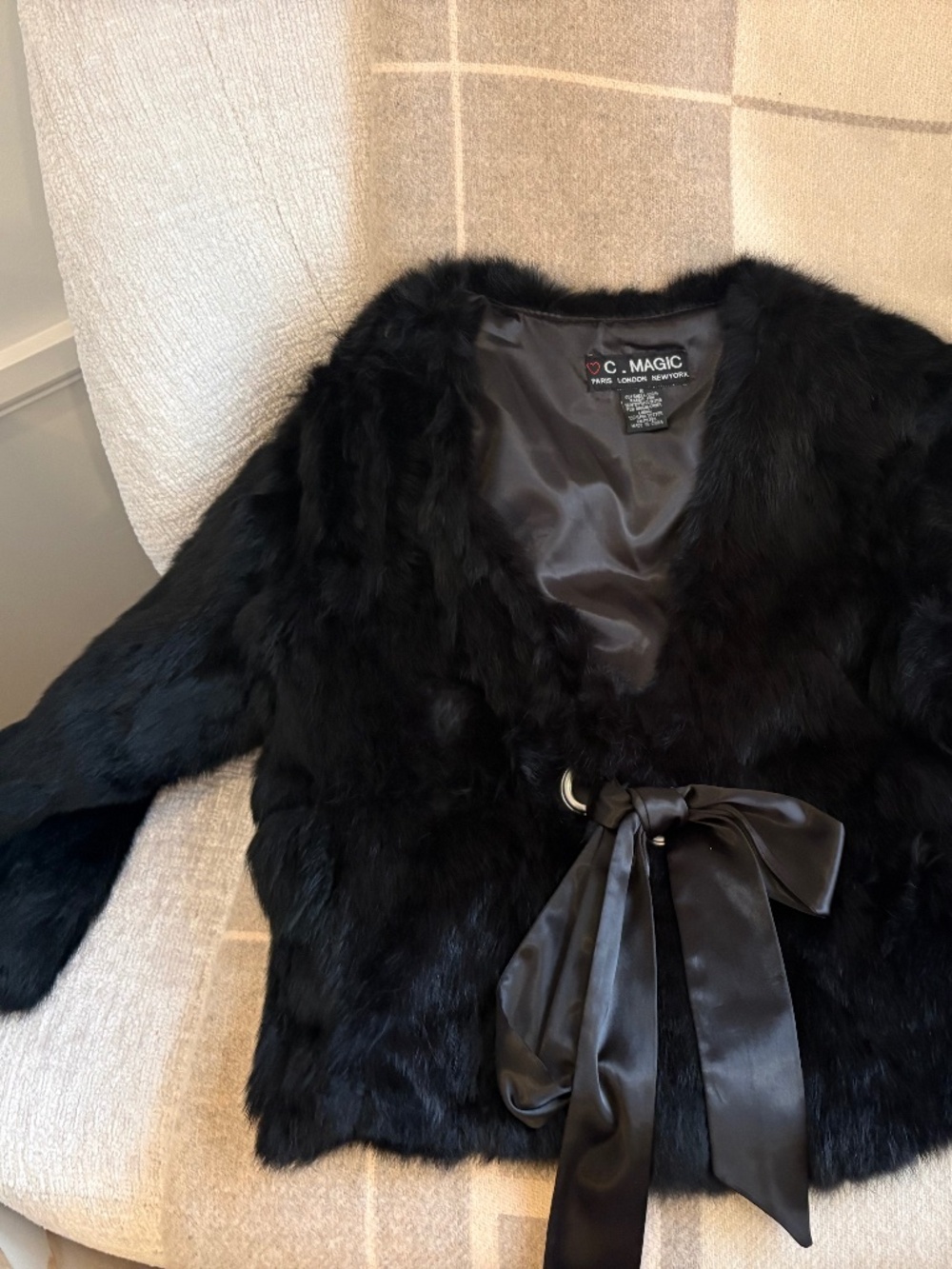 Fur jacket size Small